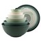 12 Piece Mixing Bowls with TPR Lids - Plastic Nesting Bowls Set includes 6 Prep Bowls and 6 Lids - Microwave Safe (Sage)